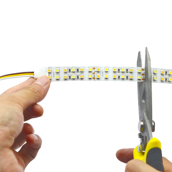 Double Row DC24V 3528SMD 1200LEDs CCT Flexible LED Light - Pure White+Warm White Double Row DC24V 3528SMD 1200LEDs CCT Flexible LED Light - Pure White+Warm White